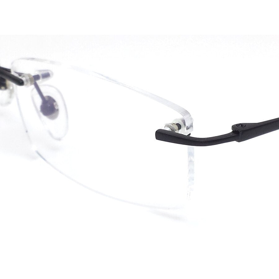 Pure Titanium Eyeglasses Rimless Optical Frame Prescription Spectacle Resize Glasses For Men Slim Temple Framless Eye Glasses