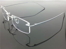 Load image into Gallery viewer, Pure Titanium Eyeglasses Rimless Optical Frame Prescription Spectacle Resize Glasses For Men Slim Temple Framless Eye Glasses