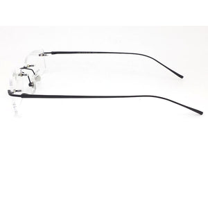 Pure Titanium Eyeglasses Rimless Optical Frame Prescription Spectacle Resize Glasses For Men Slim Temple Framless Eye Glasses
