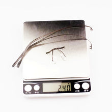 Load image into Gallery viewer, Pure Titanium Eyeglasses Rimless flexible Optical Frame Prescription Spectacle Frameless Glasses Eye glasses 010 Line Temple