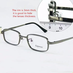 Pure Titanium Eyeglasses Small Optical Frame Suitable For High Diopter Prescription Glasses  High Power Spectacle