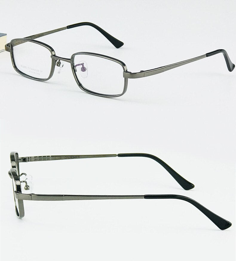 Pure Titanium Eyeglasses Small Optical Frame Suitable For High Diopter Prescription Glasses  High Power Spectacle