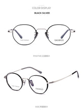 Load image into Gallery viewer, Pure Titanium Eyeglasses Women Glasses Designed  Full Rim Round Red Spectacle with Thick Rim Suitable for High Diopter Red Rose