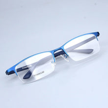 Load image into Gallery viewer, Pure Titanium Glasse Frame for men Big size Eyewear Light Weight Half -rim Business Eyeglasses Optical Prescription Oculos