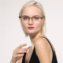 Load image into Gallery viewer, Pure Titanium Glasse Frame for men Big size Eyewear Light Weight Half -rim Business Eyeglasses Optical Prescription Oculos
