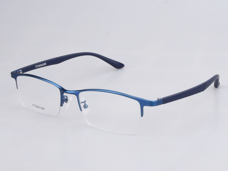 Pure Titanium Glasse Frame for men Big size Eyewear Light Weight Half -rim Business Eyeglasses Optical Prescription Oculos