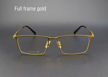Load image into Gallery viewer, Pure Titanium Glasses Frame For Men Titanium Alloy Prescription Eyeglasses Golden Super Light Spectacles Myopia