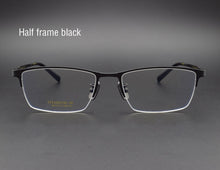 Load image into Gallery viewer, Pure Titanium Glasses Frame For Men Titanium Alloy Prescription Eyeglasses Golden Super Light Spectacles Myopia
