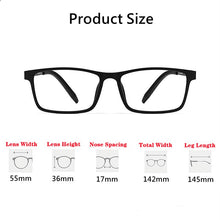 Load image into Gallery viewer, Pure Titanium Glasses Frame Men Comfortable Large Frame TR Glasses Frame Ultra Light Square Myopia Optical Glasses Frame 8822T