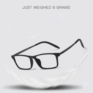 Pure Titanium Glasses Frame Men Comfortable Large Frame TR Glasses Frame Ultra Light Square Myopia Optical Glasses Frame 8822T