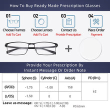 Load image into Gallery viewer, Pure Titanium Glasses Frame Men Comfortable Large Frame TR Glasses Frame Ultra Light Square Myopia Optical Glasses Frame 8822T