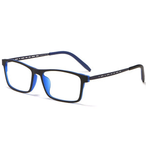 Pure Titanium Glasses Frame Men Comfortable Large Frame TR Glasses Frame Ultra Light Square Myopia Optical Glasses Frame 8822T