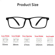 Load image into Gallery viewer, Pure Titanium Glasses Frame Men Comfortable Large Frame TR Glasses Frame Ultra Light Square Myopia Optical Glasses Frame 8822T