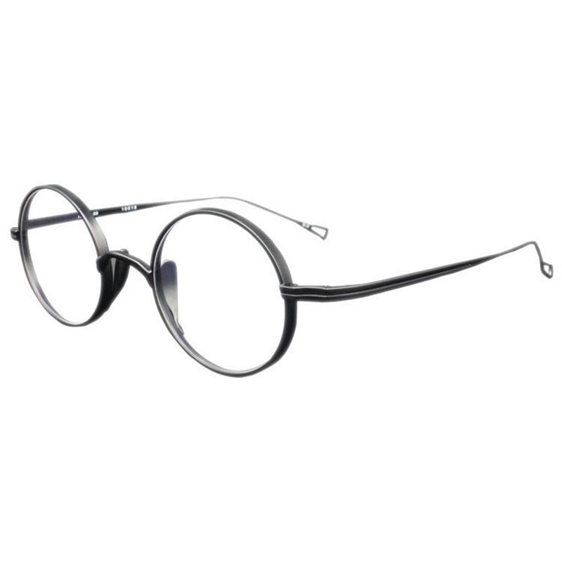 Pure Titanium Glasses Frame Men Retro Round Prescription Eyeglasses Women Myopia Optical Eyewear Japanese Handmade Designer