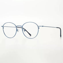 Load image into Gallery viewer, Pure Titanium Glasses Frame Women Ultra-light Retro Round Blue Light Eyeglasses Men Screwless Prescription Eyewear Denmark Brand
