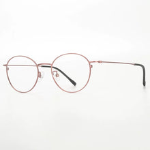 Load image into Gallery viewer, Pure Titanium Glasses Frame Women Ultra-light Retro Round Blue Light Eyeglasses Men Screwless Prescription Eyewear Denmark Brand