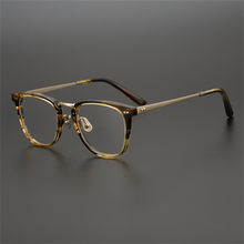 Load image into Gallery viewer, Pure Titanium Japanese Handmade Eyeglasses Frame Women Retro Full Rim Optical Eyewear Prescription Vintage Myopia Glasses Men