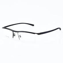 Load image into Gallery viewer, Pure Titanium Men Eyewear Optical Prescription Glasses Frame Men Business Lightweight Rectangle Eyeglasses oculos de grau 8189