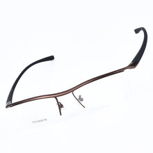 Load image into Gallery viewer, Pure Titanium Men Eyewear Optical Prescription Glasses Frame Men Business Lightweight Rectangle Eyeglasses oculos de grau 8189