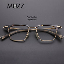 Load image into Gallery viewer, Pure Titanium Men Glasses Frames Square Myopia Optical Prescription Eyeglasses Frames Woman  Business Face Eyewear