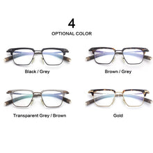 Load image into Gallery viewer, Pure Titanium Men Glasses Frames Square Myopia Optical Prescription Eyeglasses Frames Woman  Business Face Eyewear