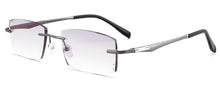 Load image into Gallery viewer, Pure β Titanium Men&#39;s Business Diamond Trimming Cutting Rimless Lens, Screwless Frameless Myopia Optical Glasses Frame F638H