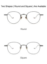 Load image into Gallery viewer, Pure Titanium Prescription Eyeglasses Frame Square Men Korean GM Brand Design Myopia Optical Glasses Women Round Eyewear