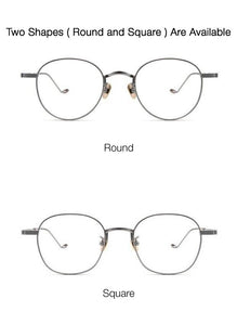 Pure Titanium Prescription Eyeglasses Frame Square Men Korean GM Brand Design Myopia Optical Glasses Women Round Eyewear