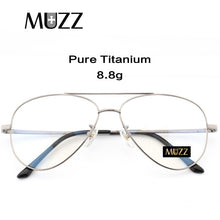 Load image into Gallery viewer, Pure Titanium Prescription Frame Pilot Men Oversize Eye Glasses Frame Optical Myopia Eyeglasses High-quality Frame for Women
