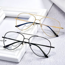 Load image into Gallery viewer, Pure Titanium Prescription Frame Pilot Men Oversize Eye Glasses Frame Optical Myopia Eyeglasses High-quality Frame for Women