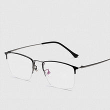 Load image into Gallery viewer, Pure Titanium Retro  Half Frame Glasses Ultralight Business Men Large Frame Myopia And Hyperopia Optical Glasses 8017JX