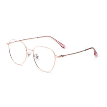 Load image into Gallery viewer, Pure Titanium Retro Glasses Frame Men And Women Ultralight Round Frame Anti Blue Light Plain Myopia Optical Glasses Frame 58007