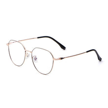 Load image into Gallery viewer, Pure Titanium Retro Glasses Frame Men And Women Ultralight Round Frame Anti Blue Light Plain Myopia Optical Glasses Frame 58007