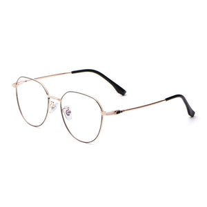 Pure Titanium Retro Glasses Frame Men And Women Ultralight Round Frame Anti Blue Light Plain Myopia Optical Glasses Frame 58007