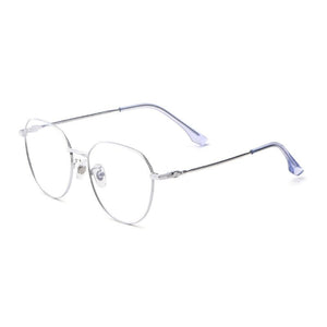 Pure Titanium Retro Glasses Frame Men And Women Ultralight Round Frame Anti Blue Light Plain Myopia Optical Glasses Frame 58007