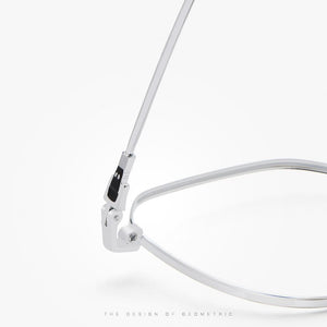 Pure Titanium Retro Glasses Frame Men And Women Ultralight Round Frame Anti Blue Light Plain Myopia Optical Glasses Frame 58007