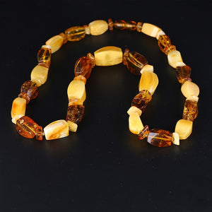 Pure natural Baltic Sea amber wax wax necklace fashion jewelry dance engagement
