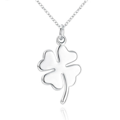 Pure silver 925 necklace jewelry fashion accessories manufacturer source four-leaf grass necklace pendant European and American