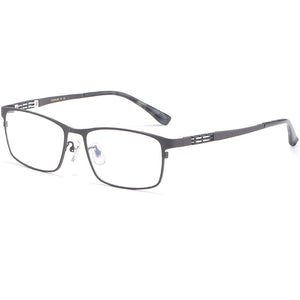 Pure titanium glasses frame men's business ultra-light optical glasses frame elastic temples prescription glasses men HT0205
