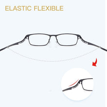 Load image into Gallery viewer, Pure titanium glasses frame men&#39;s business ultra-light optical glasses frame elastic temples prescription glasses men HT0205