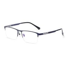 Load image into Gallery viewer, Pure titanium half-frame glasses men ultralight large-frame business glasses frame simple and fashionable optical glasses F2322