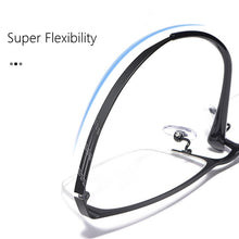 Load image into Gallery viewer, Pure titanium half-frame glasses men ultralight large-frame business glasses frame simple and fashionable optical glasses F2322