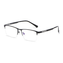 Load image into Gallery viewer, Pure titanium half-frame glasses men ultralight large-frame business glasses frame simple and fashionable optical glasses F2322
