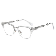 Load image into Gallery viewer, Pure titanium plating plate frame chaokeluoxin glasses Jay Chou big sword small face female eyebrow frame eyebrow wire frame
