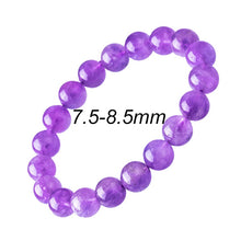 Load image into Gallery viewer, Purple Jade Bead Bracelet For Women Natural Stone Beads Bring Good Luck Man Bracelets Jewelry Couple bracelets Findings