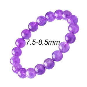 Purple Jade Bead Bracelet For Women Natural Stone Beads Bring Good Luck Man Bracelets Jewelry Couple bracelets Findings