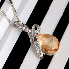 Load image into Gallery viewer, Hot 10 Colors Austrian Crystal Necklace Pendants Jewellery &amp; Jewerly 2018 Necklace Women Fashion Jewelry Wholesale