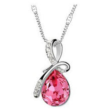 Load image into Gallery viewer, Hot 10 Colors Austrian Crystal Necklace Pendants Jewellery &amp; Jewerly 2018 Necklace Women Fashion Jewelry Wholesale