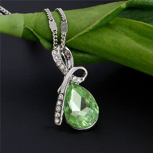 Hot 10 Colors Austrian Crystal Necklace Pendants Jewellery & Jewerly 2018 Necklace Women Fashion Jewelry Wholesale