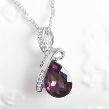 Load image into Gallery viewer, Hot 10 Colors Austrian Crystal Necklace Pendants Jewellery &amp; Jewerly 2018 Necklace Women Fashion Jewelry Wholesale